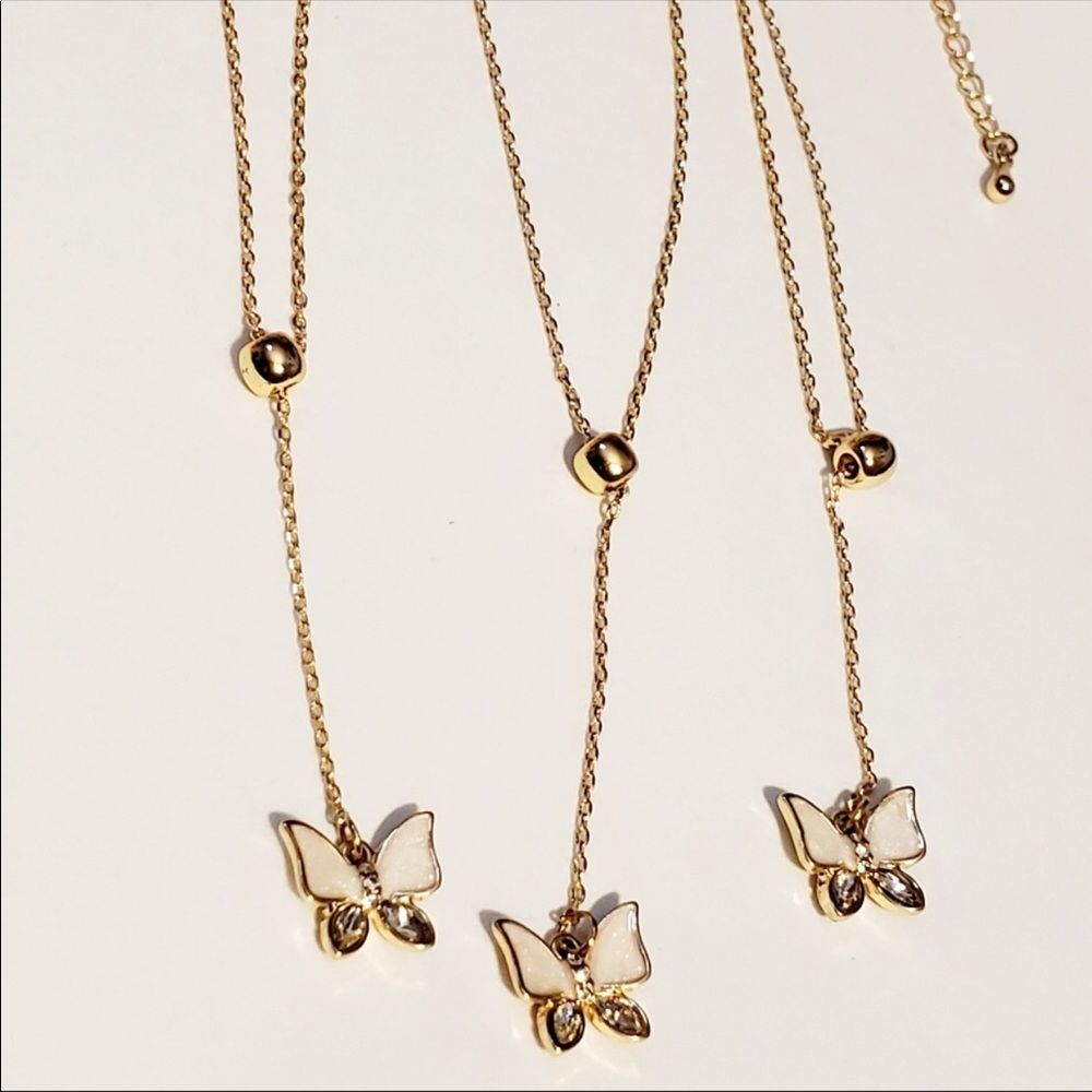 🦋New!! Dainty Lariat Butterfly Necklace